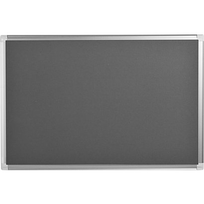Bi-Office Maya New Generation, Tablón de fieltro, marco de aluminio, 900 x 600 mm, gris - 1