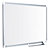 BI-OFFICE Maya nieuwe generatie whiteboard, magnetisch gelakt stalen oppervlak, grijs aluminium frame, 1800 x 1200 mm - 1