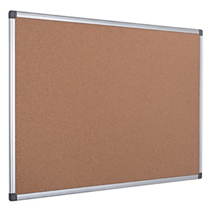 Bi-Office Maya, Tablón de corcho, marco de aluminio, 1200 x 900 mm, marrón Bi-Office Maya, Tablón de corcho, marco de aluminio, 1200 x 900 mm, marrón