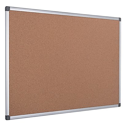 Bi-Office Maya, Tablón de corcho, marco de aluminio, 900 x 600 mm, marrón - 1