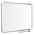 BI-OFFICE Nieuwe generatie Maya whiteboard, magnetisch, gelakt stalen oppervlak, grijs aluminium frame, 1200 x 900 mm - 1