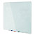 Bi-Office Pizarra de cristal magnética de limpieza en seco, superficie de vidrio templado blanco, 4 mm, 1500 x 1200 mm - 1