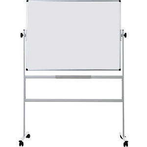 Bi-Office Revolver Pizarra blanca, superficie magnética de doble cara, 4 ruedas, marco de aluminio, 1500 x 1200 mm Bi-Office Revolver Pizarra blanca, superficie magnética de doble cara, 4 ruedas, marco de aluminio, 1500 x 1200 mm