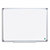 BI-OFFICE Tableau Blanc Earth acier laquée, magnétique, cadre aluminium, porte-stylos Format L90 x H60 cm - 1