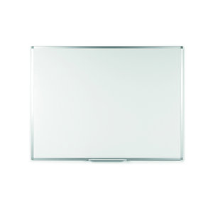 BI-OFFICE Tableau blanc laqué magnétique - 100 x 200 cm - cadre aluminium