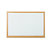 Bi-Office Tableau blanc laqué recyclable Earth - Surface magnétique - Cadre bois Chêne - L.60 x H.45 cm - 1