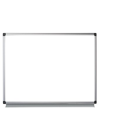 BI-OFFICE Tableau blanc Émaillé NF, Magnétique, cadre aluminium anodisé, 150 cm x 100 cm