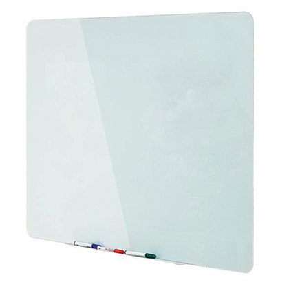 Bi-Office Tableau blanc verre trempé - Surface magnétique - L.150 x H.120 cm - 1