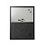 Bi-Office Tableau mixte en acier laqué magnétique argent et tissu noir 90 x 60 cm - Cadre noir - 1
