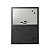 Bi-Office Tableau mixte en acier laqué magnétique argent et tissu noir 90 x 60 cm - Cadre noir - 1