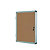 Bi-Office Vitrine d'intérieur Enclore porte-battante fond en liège, 1 feuille A4, dimensions L28 x H36,7 x P3,5 cm - 1