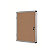 Bi-Office Vitrine d'intérieur Enclore porte-battante fond en liège 12 feuilles A4 - Cadre aluminium gris - 1