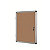 Bi-Office Vitrine d'intérieur Enclore porte-battante fond en liège, 9 feuilles A4, dimensions L72 x H98,1 x P3,5 cm - 1