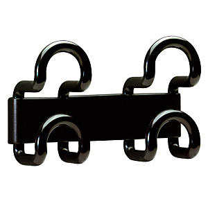 Bi-patère double noire Bi-patère double noire