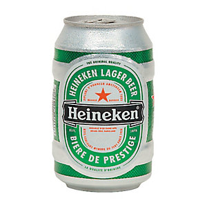 Bière Heineken, en cannette, le lot de 12 x 33 cl