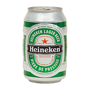 Bière Heineken, en cannette, le lot de 12 x 33 cl