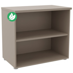 Bibliothèque basse sans porte L.80 x P.48 x H.72 cm - Argile Bibliothèque basse sans porte L.80 x P.48 x H.72 cm - Argile