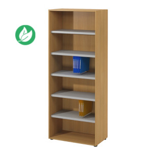 Bibliothèque haute sans porte L.80 x P.48 x H.201 cm - Hêtre Bibliothèque haute sans porte L.80 x P.48 x H.201 cm - Hêtre