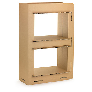 Bibliothèque et BDthèque en carton alvéolaire Bibliothèque et BDthèque en carton alvéolaire