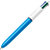 BIC® 4 Colours Original Bolígrafo 4 colores retráctil de punta de bola, punta mediana, cuerpo azul y blanco, colores de tinta variados: negro, azul, verde, rojo - 1