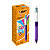 BIC® 4 couleurs Grip Stylo bille rétractable pointe moyenne 1 mm corps violet - 2