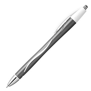 Bic Atlantis Atlantis Exact Stylo bille rétractable avec zone de préhension pointe fine 0,7 mm noir Bic Atlantis Atlantis Exact Stylo bille rétractable avec zone de préhension pointe fine 0,7 mm noir