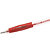 BIC® Atlantis Bolígrafo retráctil de punta de bola, punta mediana de 1 mm, cuerpo translúcido con grip, tinta roja - 2