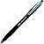 BIC® Atlantis Soft Bolígrafo retráctil de punta de bola, punta mediana de 1 mm, cuerpo negro recubierto de goma con grip, tinta negra - 1
