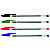 BIC® Cristal® Bolígrafo de punta de bola, punta mediana de 1 mm, cuerpo transparente, colores de tinta variados: negro, azul, rojo y verde - 4