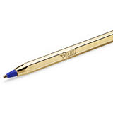 BiC Cristal® Celebrate Bolígrafo de punta de bola mediana, 1 mm, cuerpo plástico dorado, tinta azul BiC Cristal® Celebrate Bolígrafo de punta de bola mediana, 1 mm, cuerpo plástico dorado, tinta azul