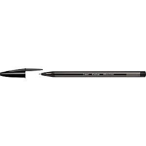BIC Cristal Exact Bolígrafo de punta de bola, punta de aguja de 0,7 mm, cuerpo rojo traslúcido, tinta negra BIC Cristal Exact Bolígrafo de punta de bola, punta de aguja de 0,7 mm, cuerpo rojo traslúcido, tinta negra