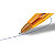 BIC® Cristal Fine Penna a sfera Stick, Punta fine 0,8 mm, Fusto arancione, Inchiostro nero (confezione 50 pezzi) - 3