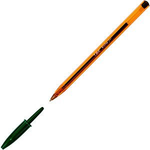 BIC® Cristal Fine Stylo bille à capuchon pointe fine 0,8 mm vert BIC® Cristal Fine Stylo bille à capuchon pointe fine 0,8 mm vert