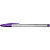 BIC® Cristal Fun Bolígrafo de punta de bola, punta ancha de 1,6 mm, cuerpo de plástico translúcido, tinta lila - 4