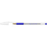 BIC® Cristal Grip Bolígrafo de punta de bola, punta mediana de 1 mm, cuerpo de plástico translúcido con grip, tinta azul BIC® Cristal Grip Bolígrafo de punta de bola, punta mediana de 1 mm, cuerpo de plástico translúcido con grip, tinta azul