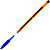 BIC® Cristal Original Fine Bolígrafo de punta de bola, punta fina de 0,8 mm, cuerpo naranja, tinta azul - 1