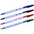 BIC® Cristal Soft Bolígrafo de punta de bola, punta de 1,2 mm, cuerpo azul claro transparente, tinta roja - 2