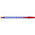 BIC® Cristal Soft Penna a sfera Stick, Punta media 1,2 mm, Fusto Blu trasparente, Inchiostro Rosso (confezione 50 pezzi) - 2
