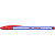 BIC® Cristal Soft Penna a sfera Stick, Punta media 1,2 mm, Fusto Blu trasparente, Inchiostro Rosso (confezione 50 pezzi) - 4