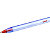 BIC® Cristal Soft Penna a sfera Stick, Punta media 1,2 mm, Fusto Blu trasparente, Inchiostro Rosso (confezione 50 pezzi) - 5