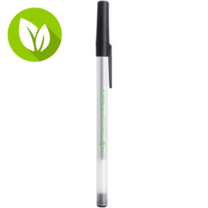BIC® Ecolutions Round Stic Bolígrafo de punta de bola, punta mediana de 1 mm, cuerpo blanco, tinta negra BIC® Ecolutions Round Stic Bolígrafo de punta de bola, punta mediana de 1 mm, cuerpo blanco, tinta negra