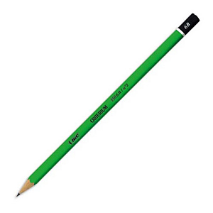 BIC Ecriture Criterium 550 Crayons à Papier - Mine Grasse Et Résistante - Couleur Grise, 6B BIC Ecriture Criterium 550 Crayons à Papier - Mine Grasse Et Résistante - Couleur Grise, 6B