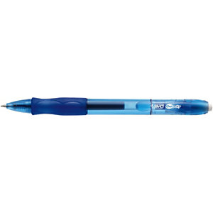BIC Gel-ocity - Stylo bille rétractable - Pointe moyenne 0,7 mm - Encre gel - Bleu