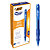 BIC® Gelocity Bolígrafo retráctil de gel, punta mediana de 0,7 mm, cuerpo translúcido con grip, tinta azul - 1