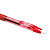 BIC® Gelocity Bolígrafo retráctil de gel, punta mediana de 0,7 mm, cuerpo translúcido con grip, tinta roja - 2
