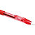 BIC® Gelocity Bolígrafo retráctil de gel, punta mediana de 0,7 mm, cuerpo translúcido con grip, tinta roja - 4