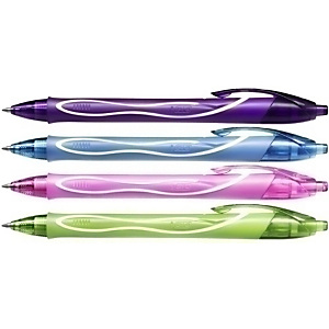 BIC Gelocity Quick Dry Bolígrafo retráctil de gel, punta fina de 0,7 mm, cuerpo con grip, pack de 12, colores surtidos BIC Gelocity Quick Dry Bolígrafo retráctil de gel, punta fina de 0,7 mm, cuerpo con grip, pack de 12, colores surtidos