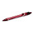 BIC® Gelocity Quick Dry Bolígrafo retráctil de gel, punta fina de 0,7 mm, cuerpo rojo con grip, tinta roja - 1