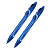 BIC GELOCITY, stylo roller rétractable, pointe moyenne de 0,7 mm, zone de préhension en caoutchouc, encre gel bleue (Lot de 2) - 1