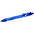 BIC® GELOCITY, stylo roller rétractable, pointe moyenne de 0,7 mm, zone de préhension en caoutchouc, encre gel bleue - 1